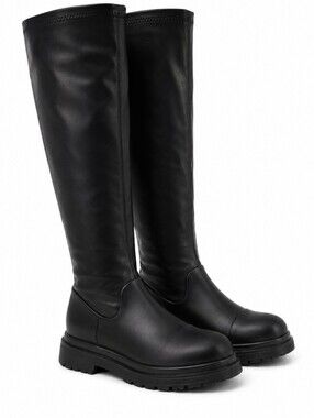Steve Madden Black Knee High Riding Boots Size 7.5